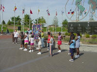 The Institute for Oneness of Humanity displays their Peace Quilt